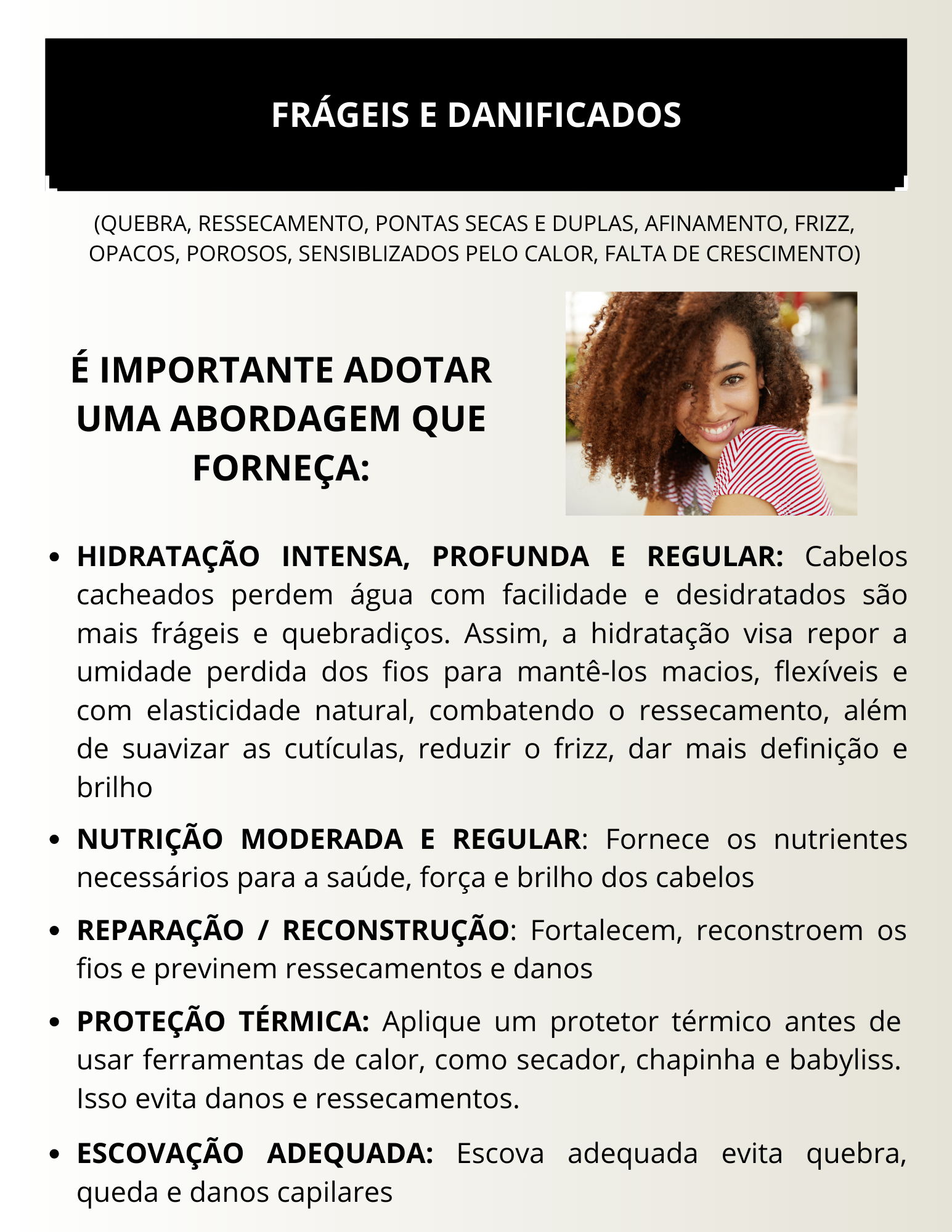 Capa Dor Cabelos danificados